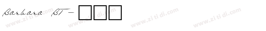 Barbara BT字体转换